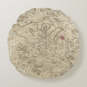 Paris France Round Pillow