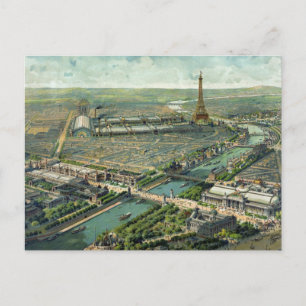 Paris France Scenery 1889 Postcard
