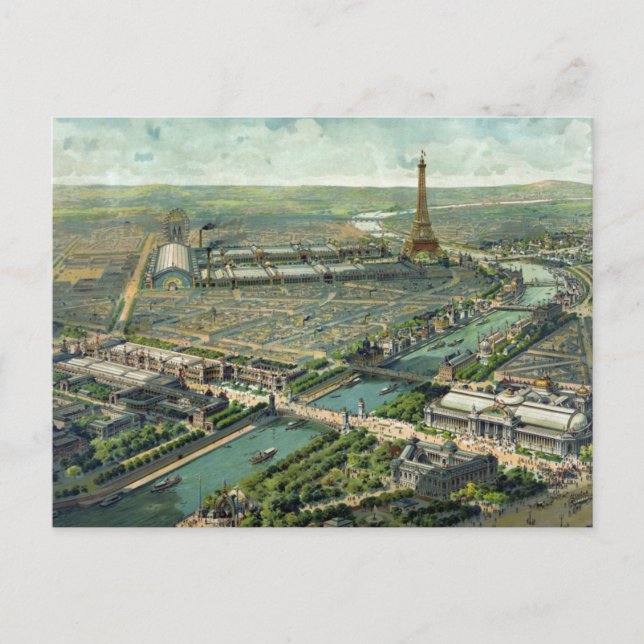 Paris France Scenery 1889 Postcard (Front)