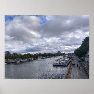 Paris. France. Seine  river Poster