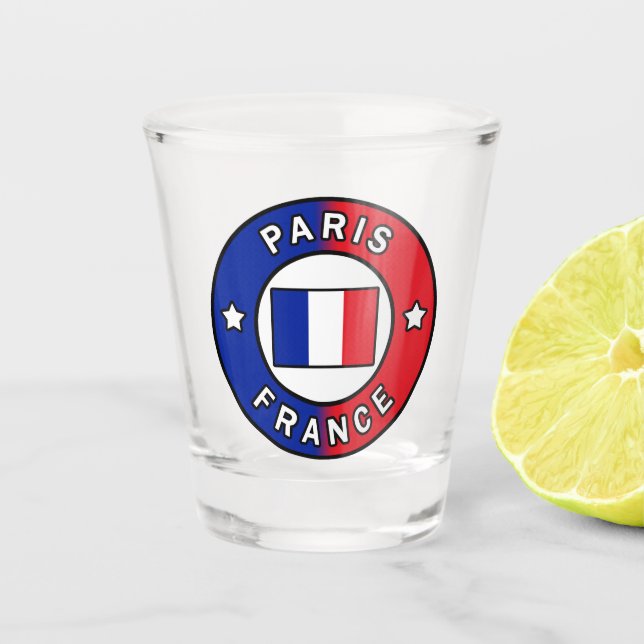 Paris France Shot Glass (Front)
