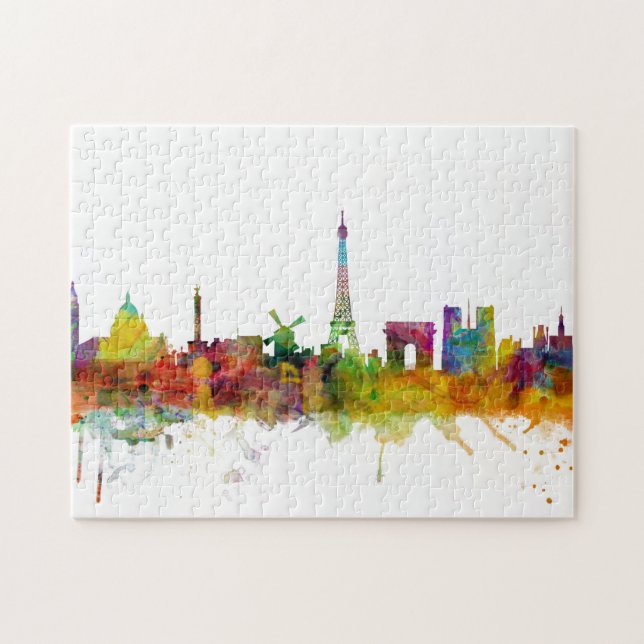 Paris France Skyline Jigsaw Puzzle (Horizontal)