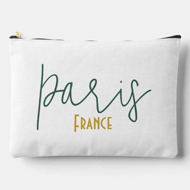 Paris, France Souvenir  Accessory Pouch (Front)