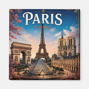 🧲 Paris France Souvenir From Your European Trip Magnet