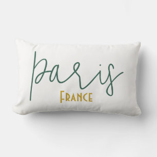 Paris, France Souvenir Lumbar Pillow