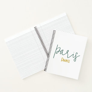 Paris, France Souvenir Notebook