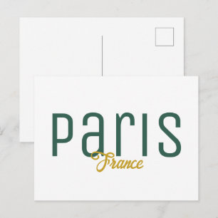 Paris, France Souvenir Postcard