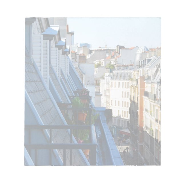 Paris France streets from a roof top Notepad (Front)