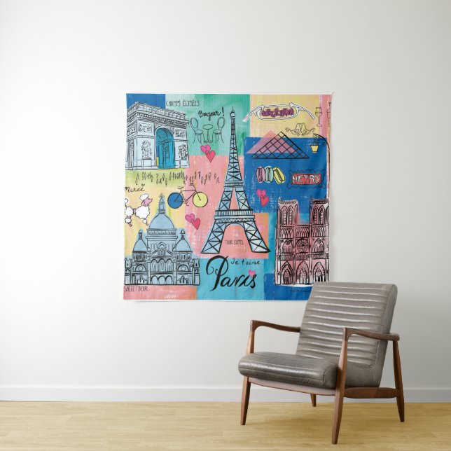 Paris, France Tapestry (In Situ (Horizontal))