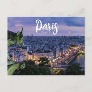 Paris France Tour Eiffel Carte Postale Voyage