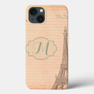Paris France Tour Eiffel Monogramme Coque ipad