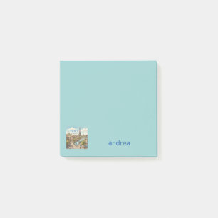Paris France Travel Art Vintage Personalize Post-it Notes