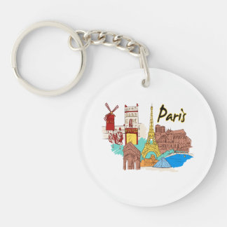 paris france travel image.png keychain