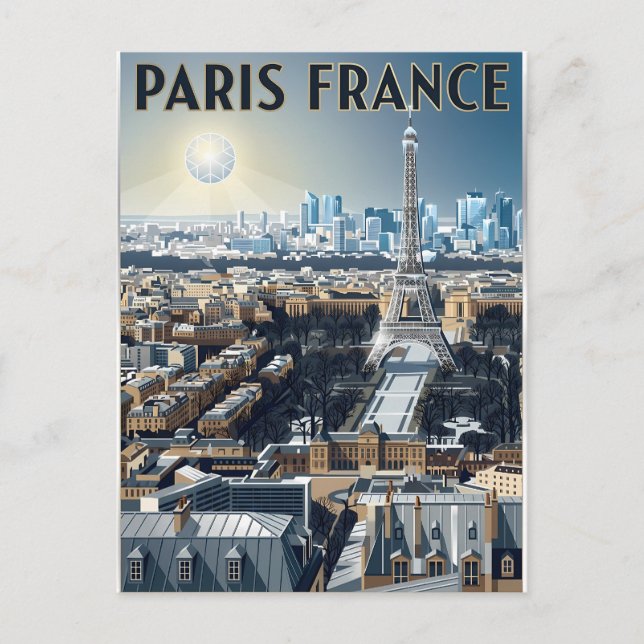 Paris France Travel  Postcard (Front)