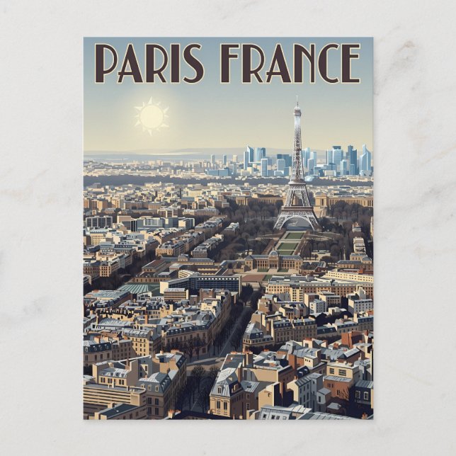 Paris France Travel  Postcard (Front)
