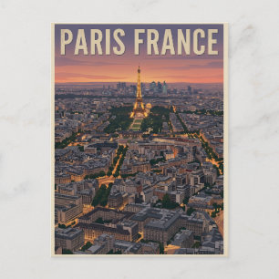 Paris France Travel Postcard