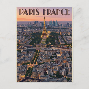 Paris France Travel Postcard