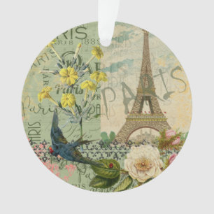Paris France Voyage Vintage Art Antique Peinture