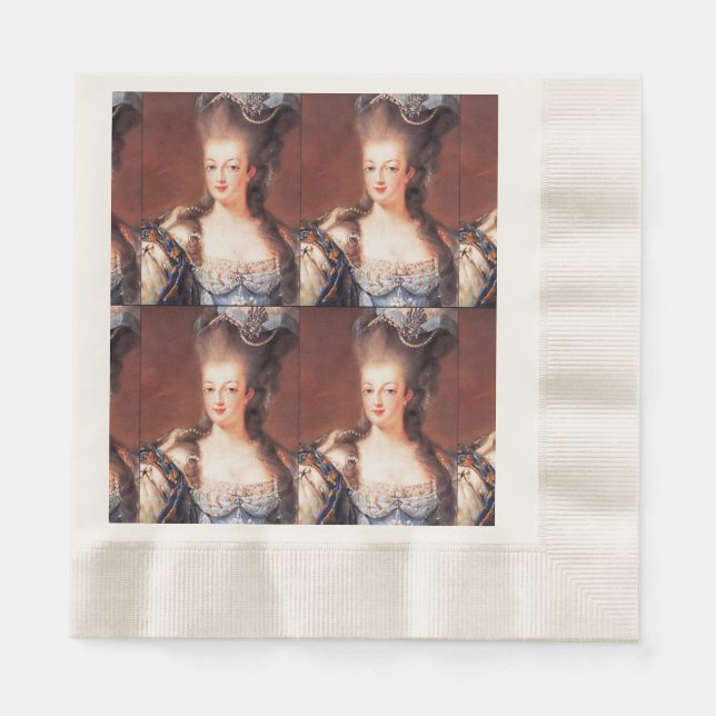 Paris French Marie Antoinette Paper Napkins (Front)