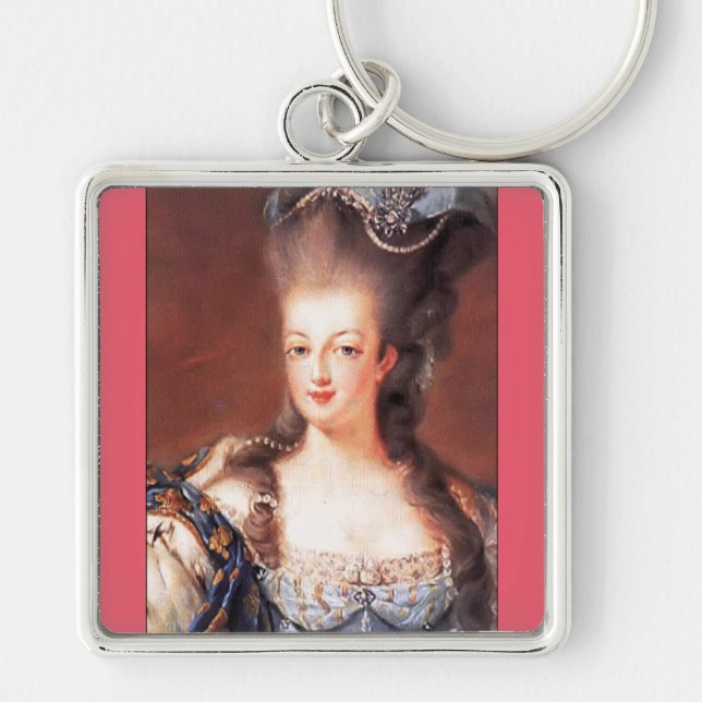 Paris French Marie Antoinette Pink Keychain (Front)