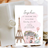 Paris French Parisian Cafe Tea Party Girl Birthday