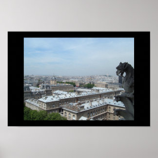 Paris from Notre Dame Poster