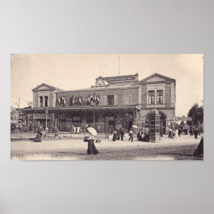 Paris Gare de Vincennes Vintage Photo Poster