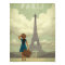 Paris Girl Vintage-Style Travel Poster