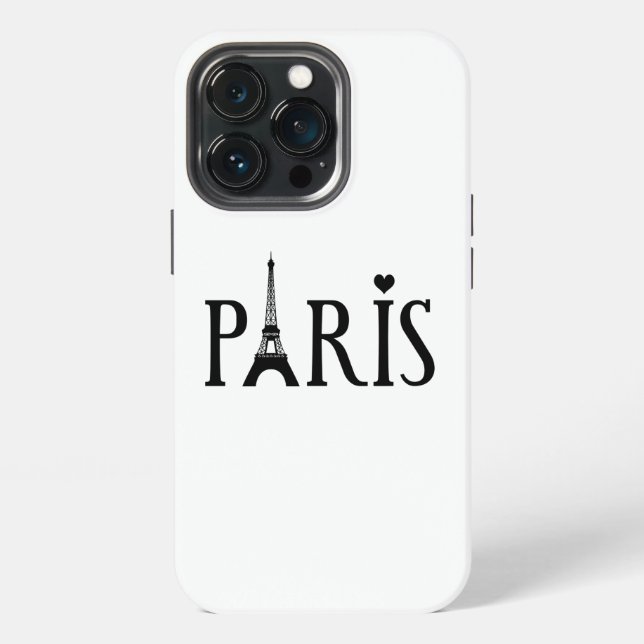 Paris - Graphic Art iPhone Case (Back)