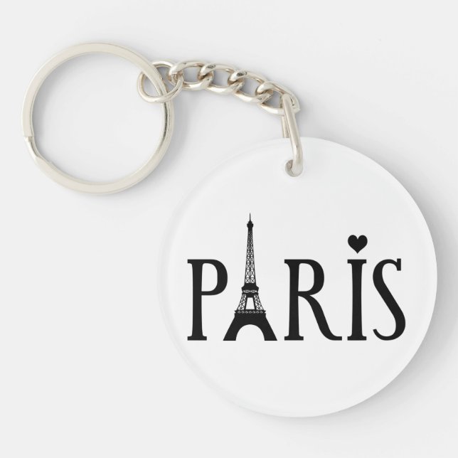 Paris - Graphic Art Keychain (Front)