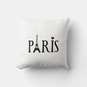 Paris - Graphic Art Throw Pillow