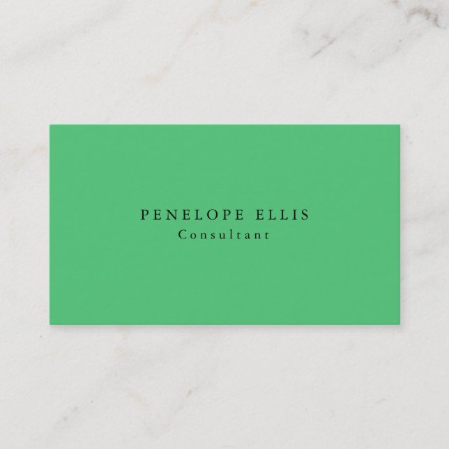 Paris Green Unique Original Classical Professional Business Card (Front)