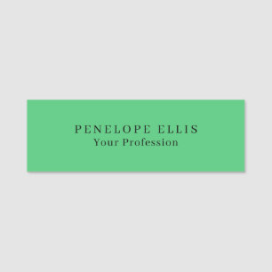 Paris Green Unique Original Classical Professional Name Tag
