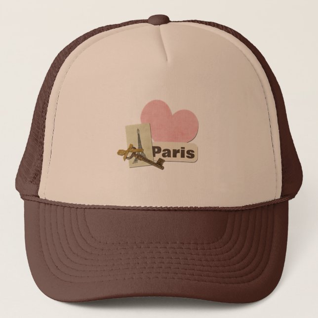 Paris hat, for sale ! trucker hat (Front)