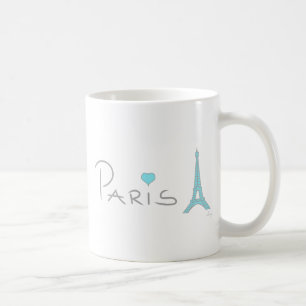 Paris Heart Eiffel Tower Coffee Mug