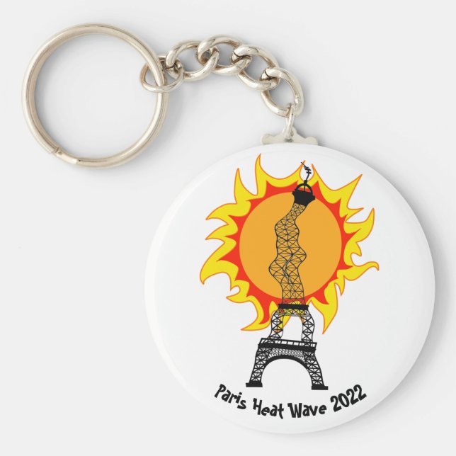 Paris Heat Wave 2022 Keychain (Front)