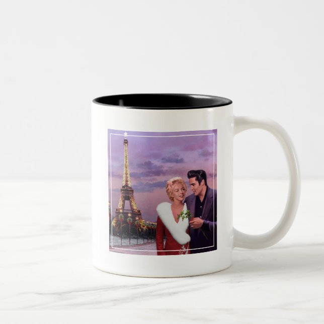 Paris Holiday Two-Tone Coffee Mug (Right)