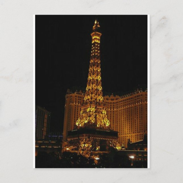 Paris Hotel Vegas Postcard (Front)