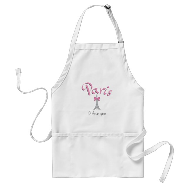 Paris I love you Standard Apron (Front)