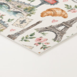 Paris Icons Chic Design Yoga Mat