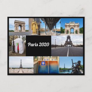 Paris in 2020 during Covid-19 Lockdown Postcard