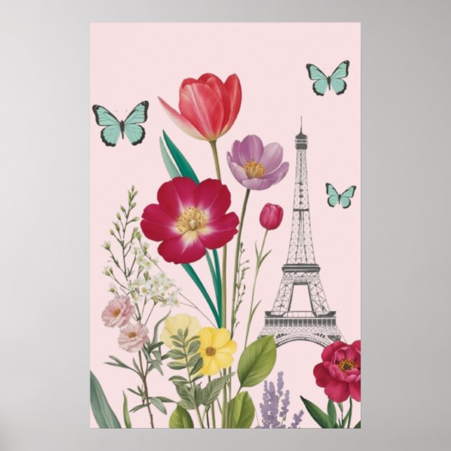 Paris in Bloom Poster (Front)