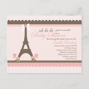 Paris in Spring Baby Shower Invitation