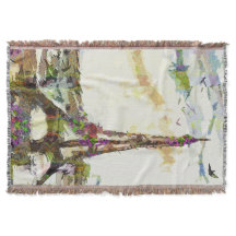 Paris In Spring Eiffel Tower France Blanket