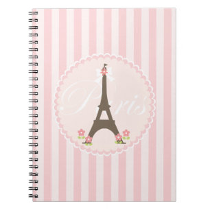 Paris in Spring Girly Notebook