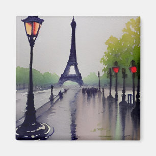 Paris in the rain magnet
