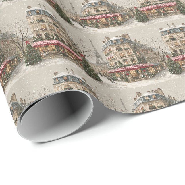 Paris in winter wrapping paper (Roll Corner)