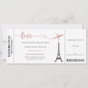 Paris Invitation, Paris Bridal Shower  Invitation
