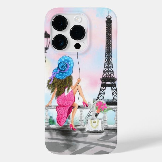 Paris iPhone Case with Eiffel Rower (Back)