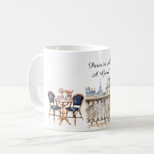 Paris is Always A Good Idea Baguette Table for Two Coffee Mug